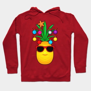 Cartoon Pineapple Decorated for Christmas Hoodie